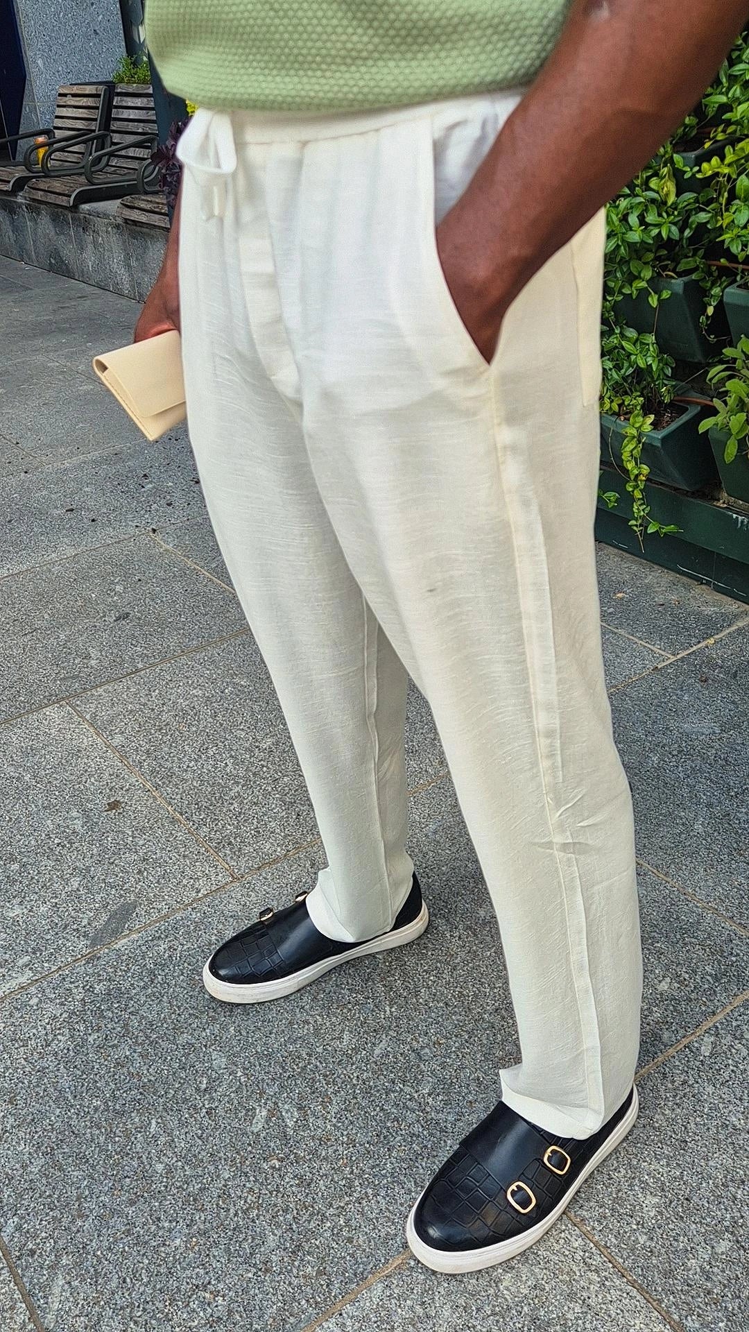 Pantalon en Lin
