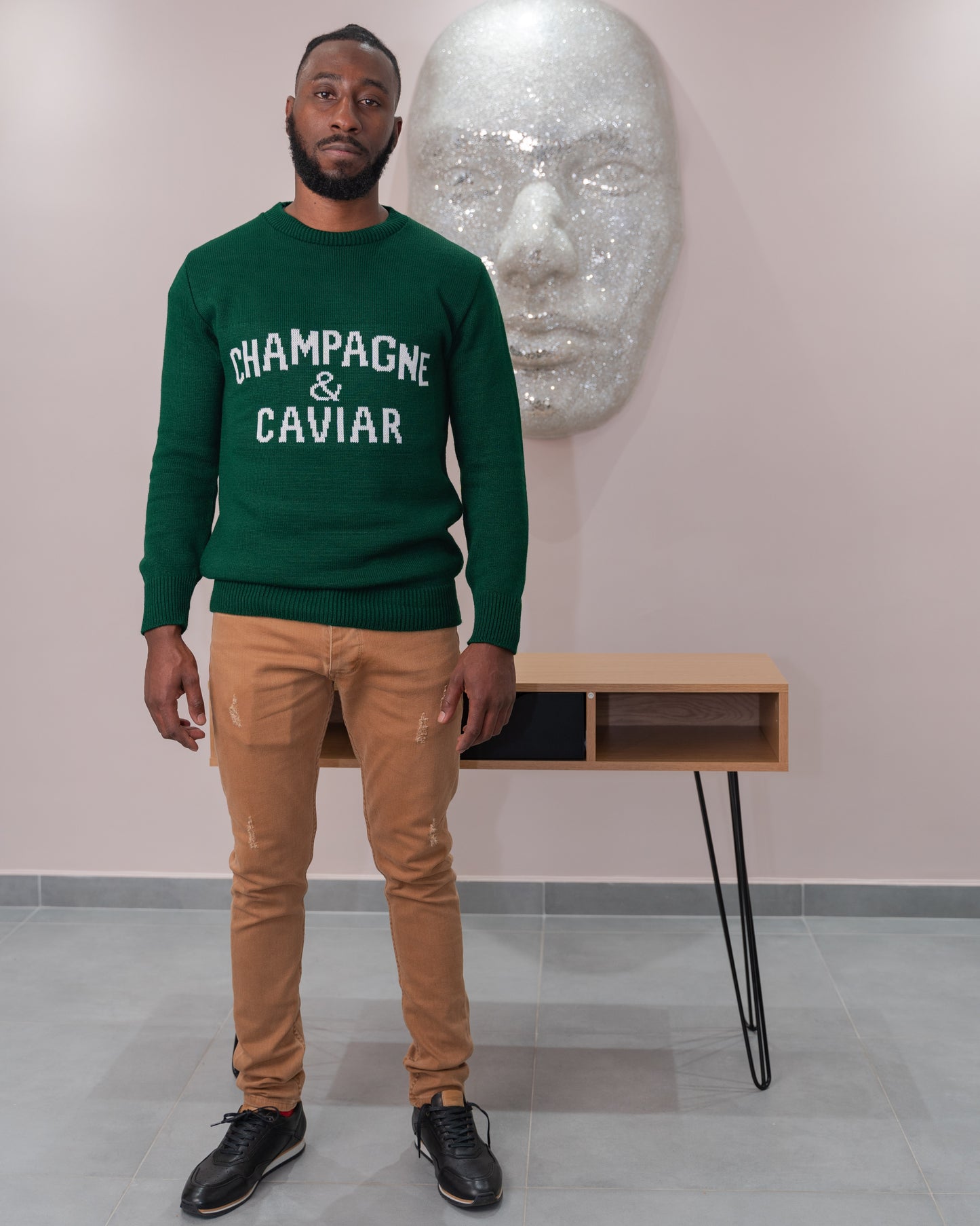 Pull-over champagne & caviar