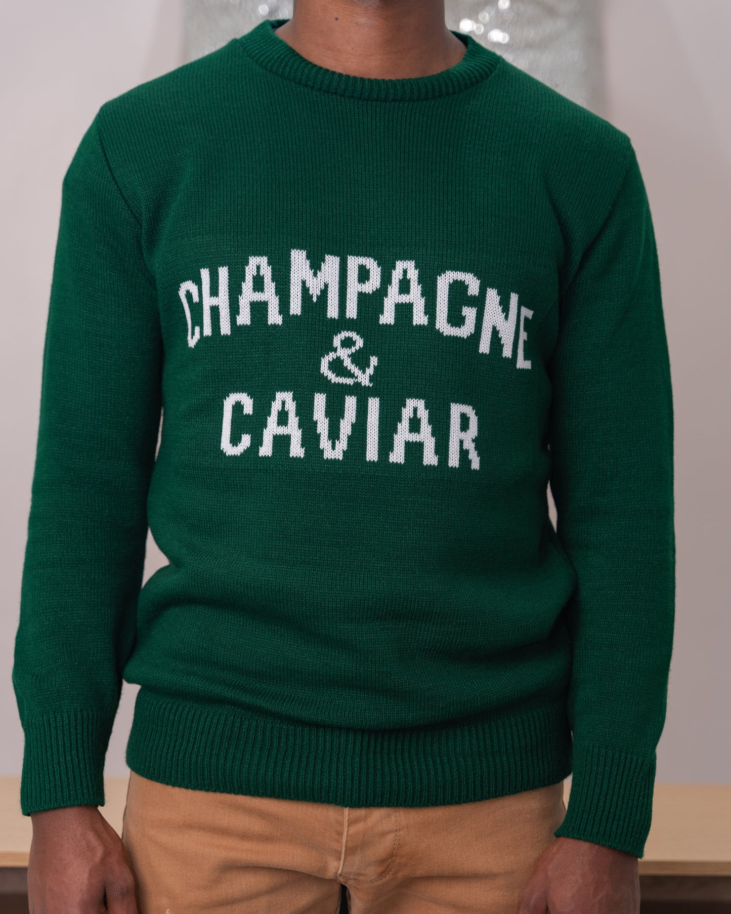 Pull-over champagne & caviar