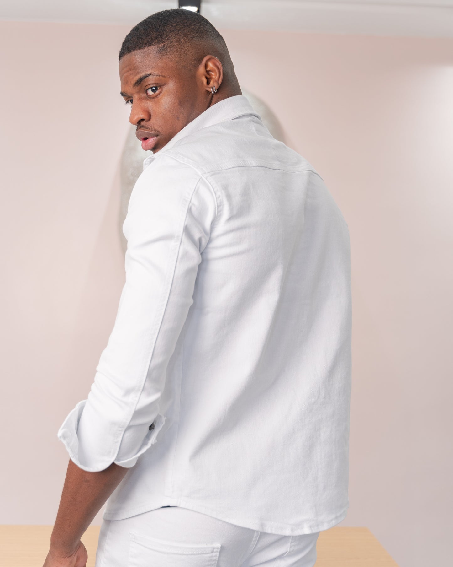 Chemise jeans - Blanc