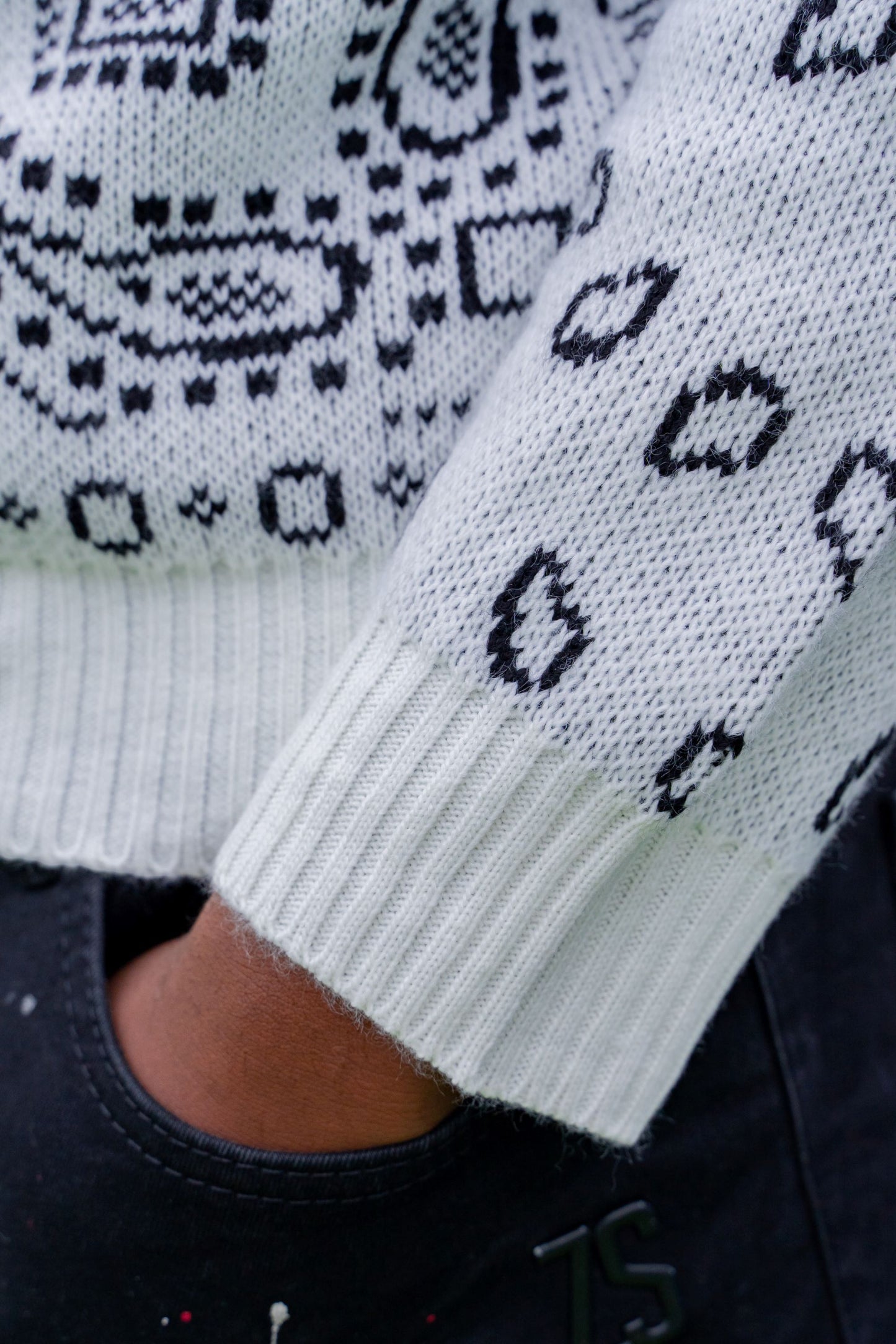 Uniplay Pull-over blanc/noir