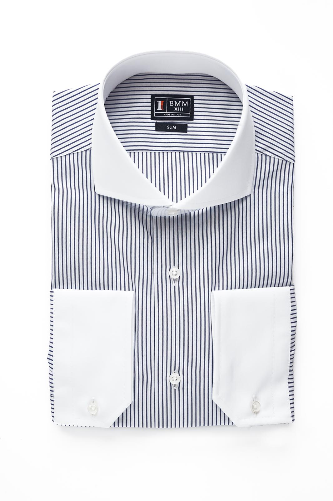 Chemise LUANDA - Rayures noires et blanches