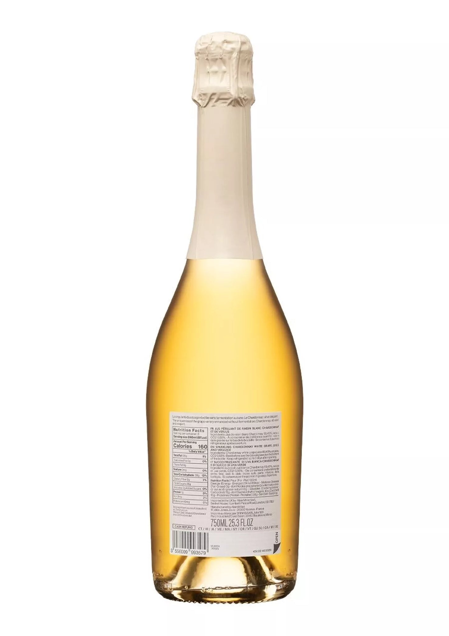 Jus de Raisin Pétillant Chardonnay 75cl