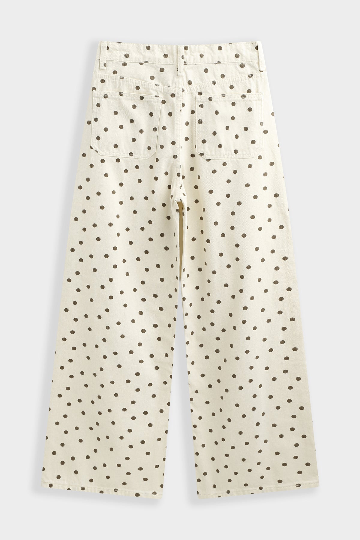 JEANS ÉCRU À POIS - COUPE LARGE MADROSA
